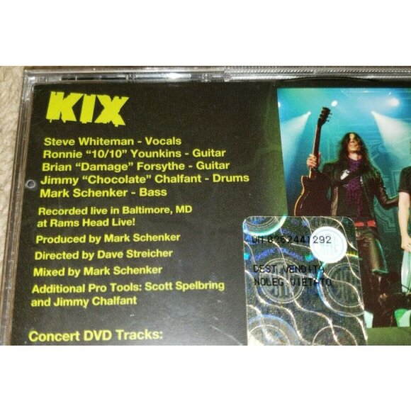KIX cd/dvd LIVE IN BALTIMORE oop frontiers import funny money steve whiteman - Picture 3 of 9